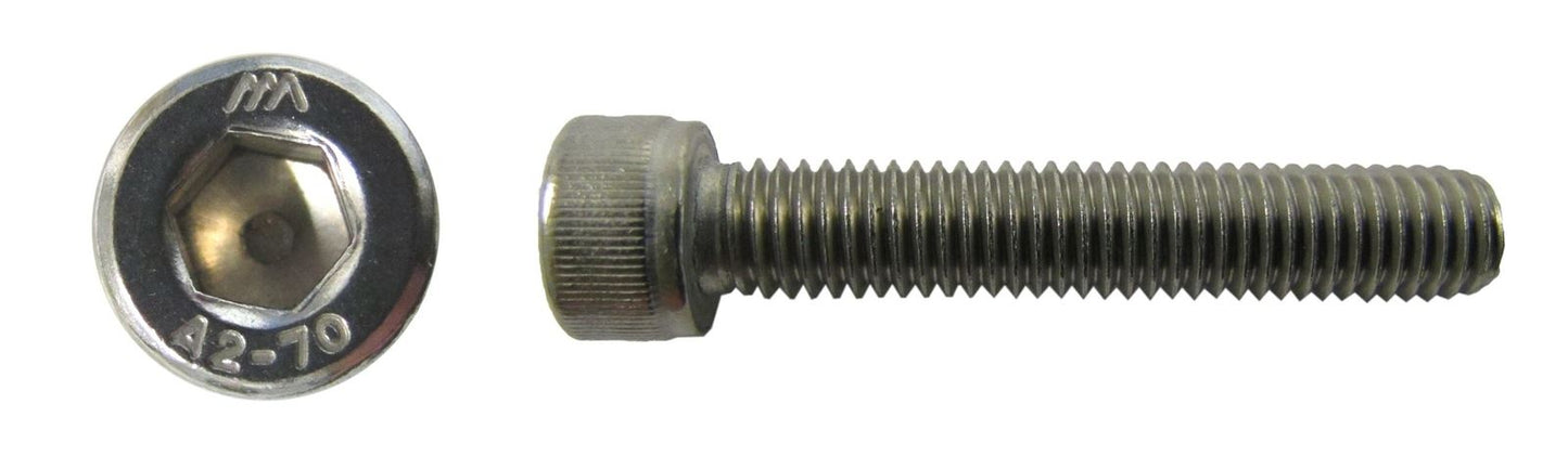 Screws Allen Stainless Steel 6mm x 80mm(Pitch 1.00mm) (Per 20)