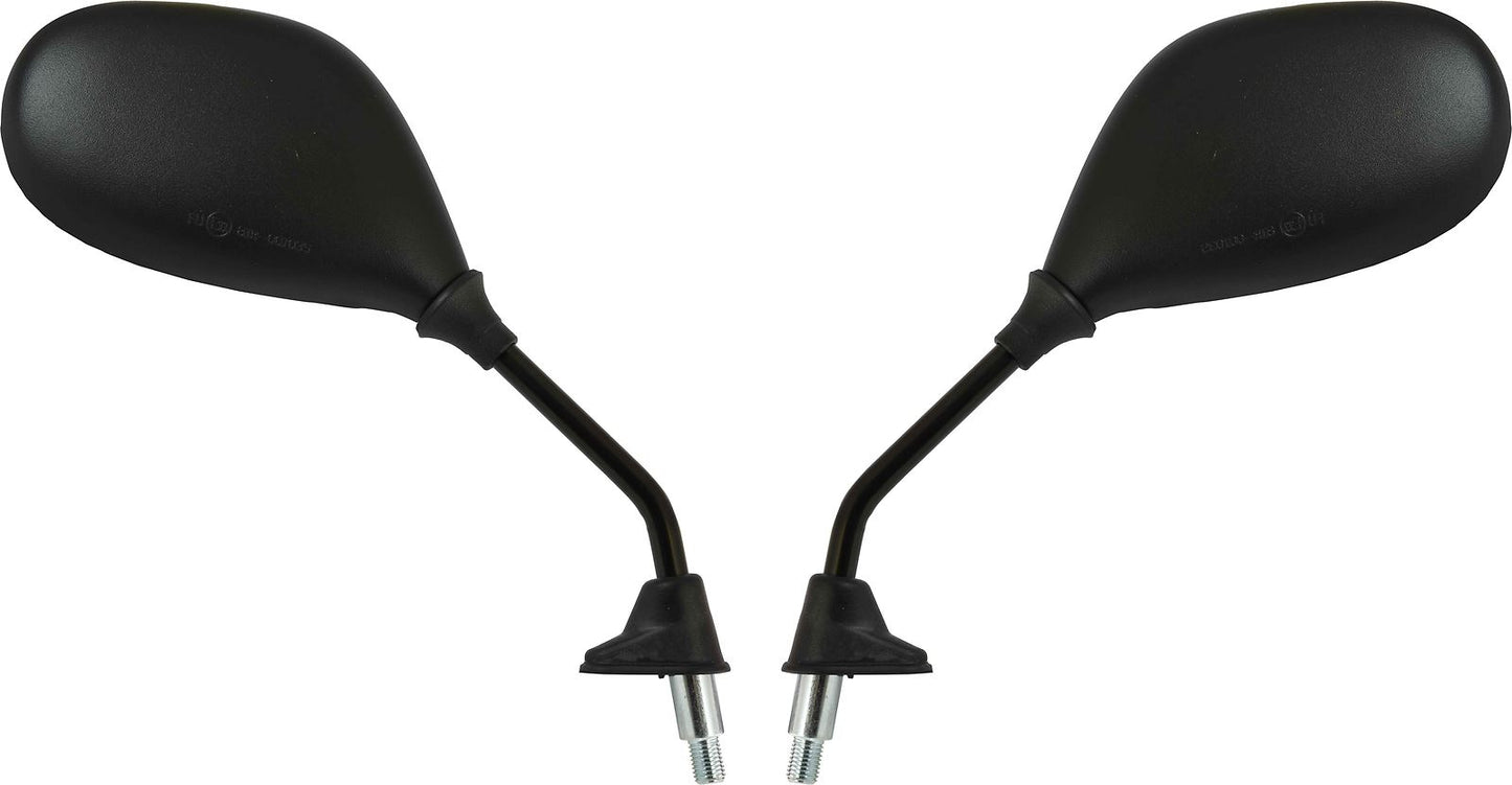 Mirrors 10mm Black Rectangle L & R Honda SH125