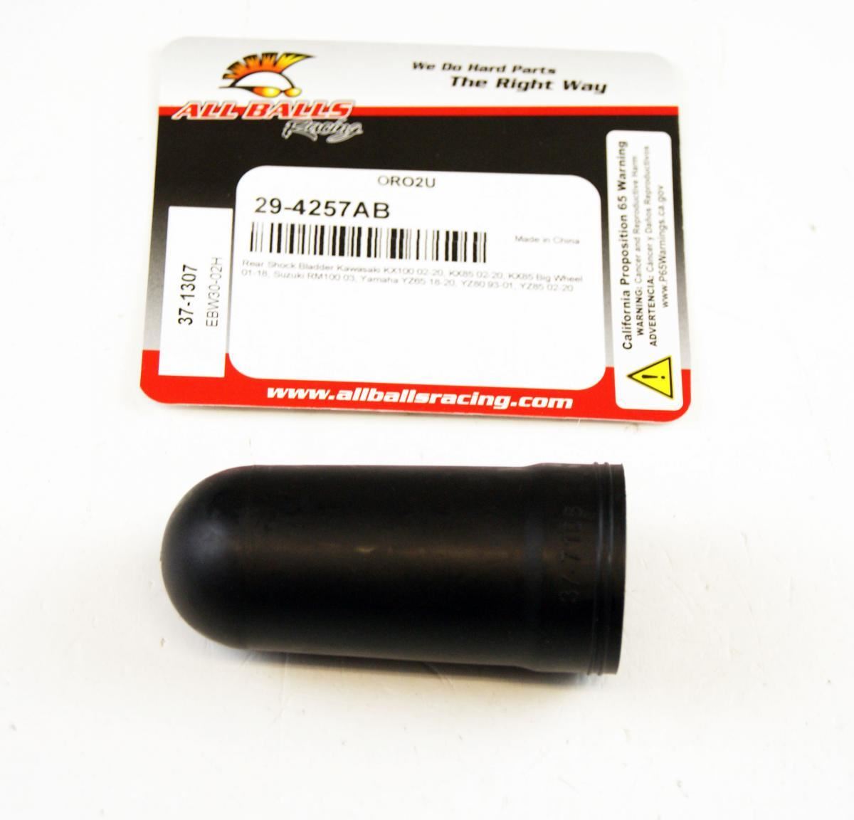Rear Shock Bladder Kawasaki KX100 02-21, KX112 2022, KX85 02-22, KX85 Big Wheel 01-18, Suzuki RM100 2003, Yamaha YZ65 18-22, YZ80 93-98, YZ80 93-01, YZ80 99-01, YZ85 2002, YZ85 02-22, YZ85 03-18, YZ85 19-22, YZ85LW 2022
