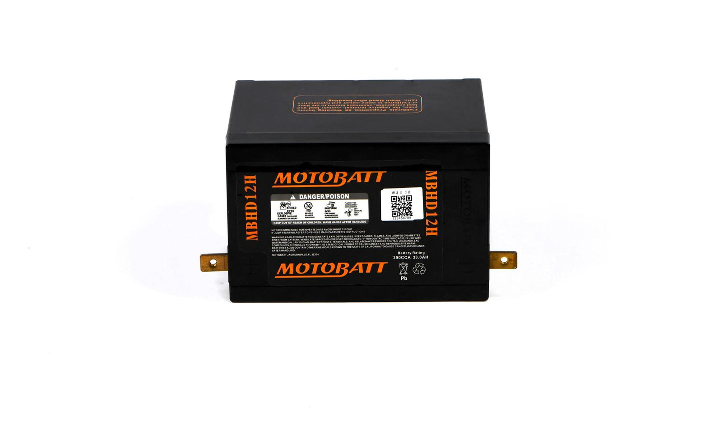 Motobatt Battery MBHD12H 12v 35.0Ah (20Hr) CCA:420A YHD-12H L:200mm x H:163mm x W:163mm
