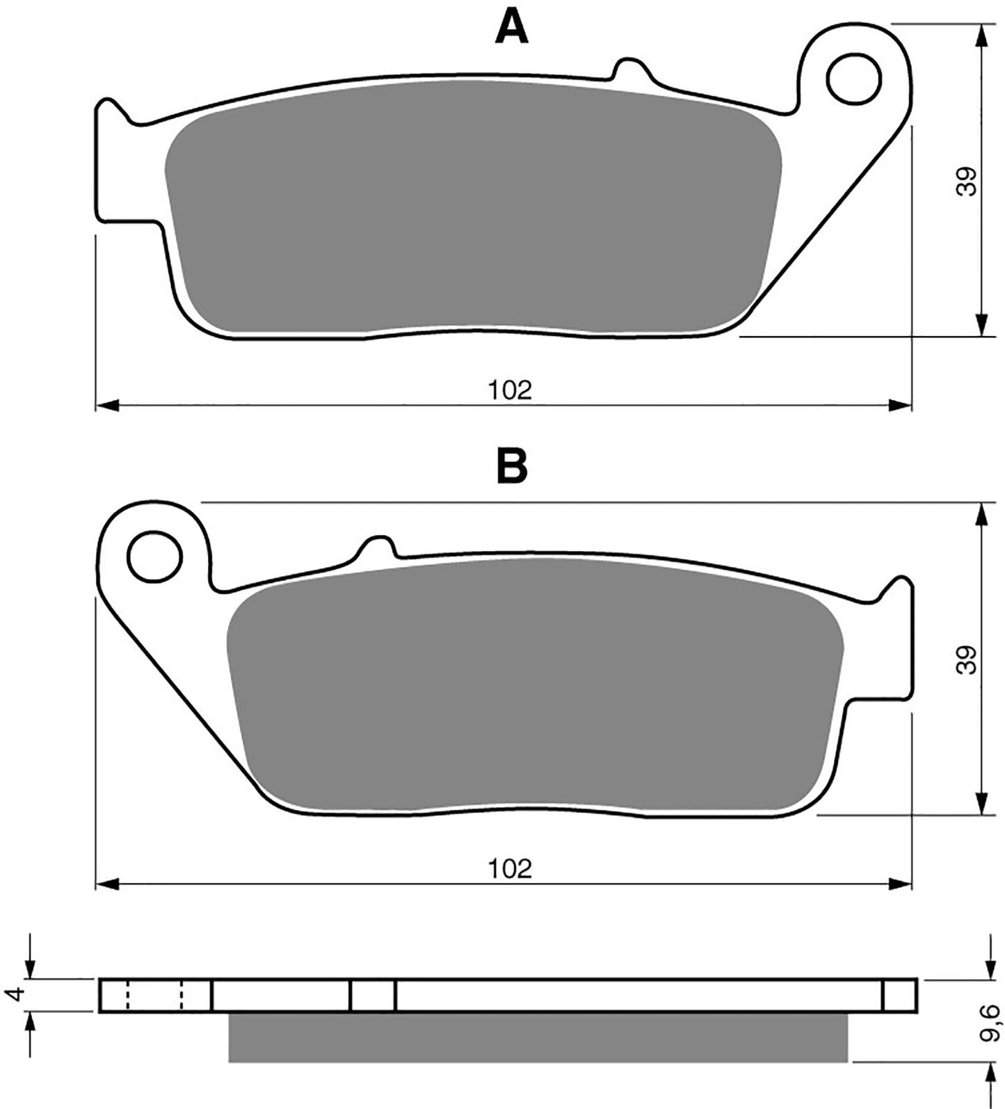 Goldfren Brake Pads AD014, VD156/2, FA142/2, FA196, FDB664, SBS700
