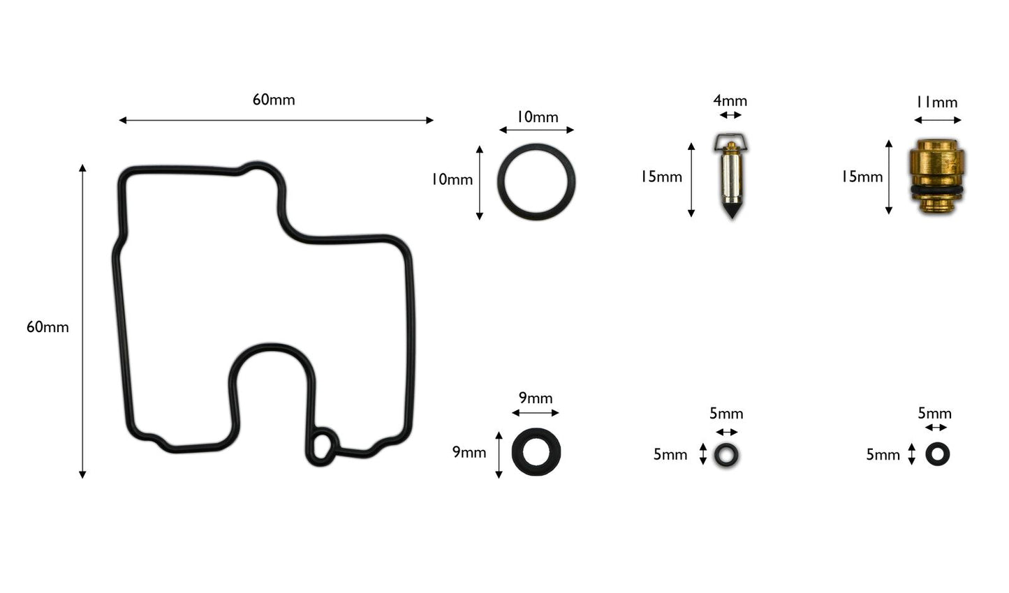 Carb Repair Kit Suzuki GSXR600 V-V 97-00, GSXR750 T,V 96-97 (Wholesale Pack)