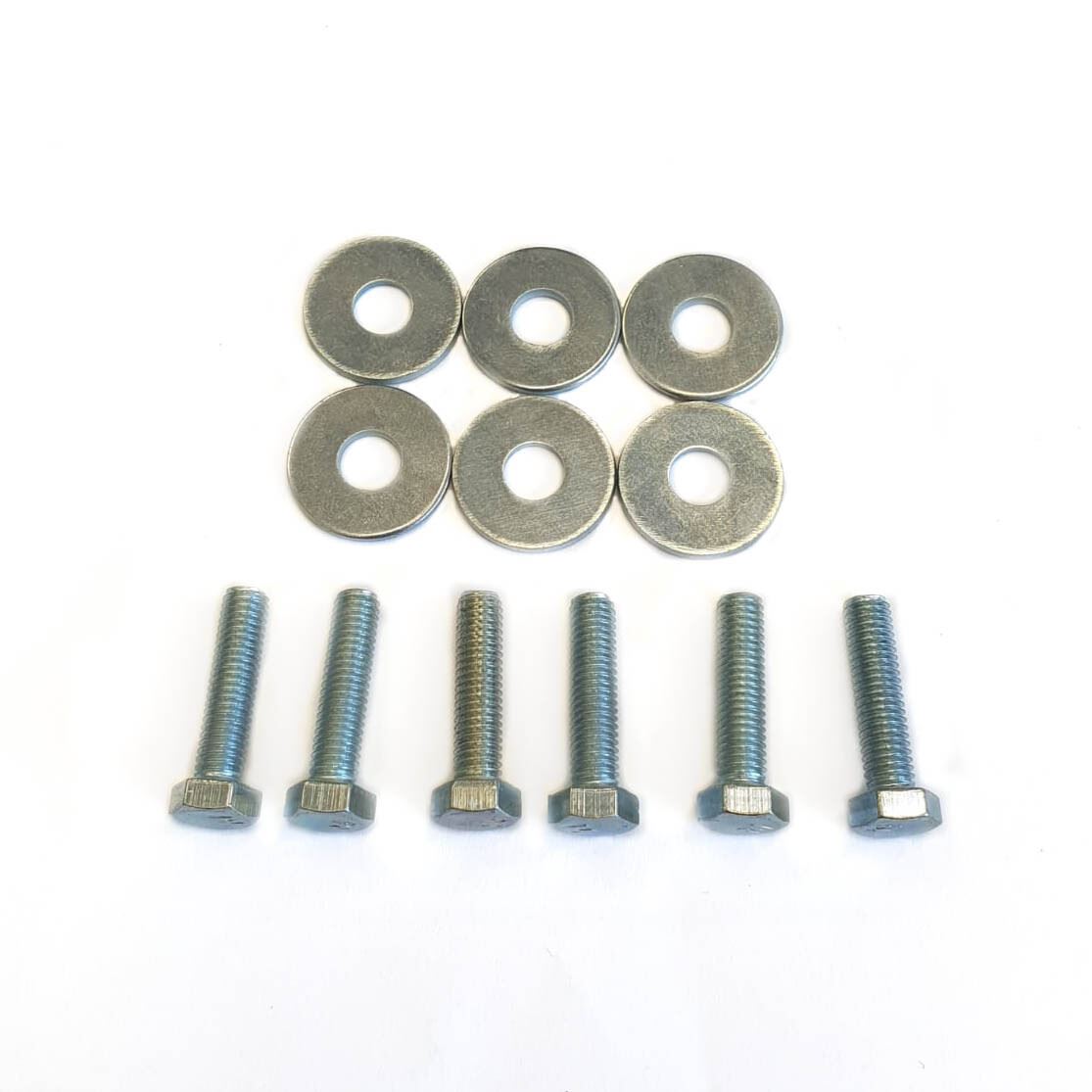 Set of 6 Clutch Spring Bolt & Washers 6mm x 25mm Long (655625H & Washer OD:19mm ID:6.5mm BAPS)