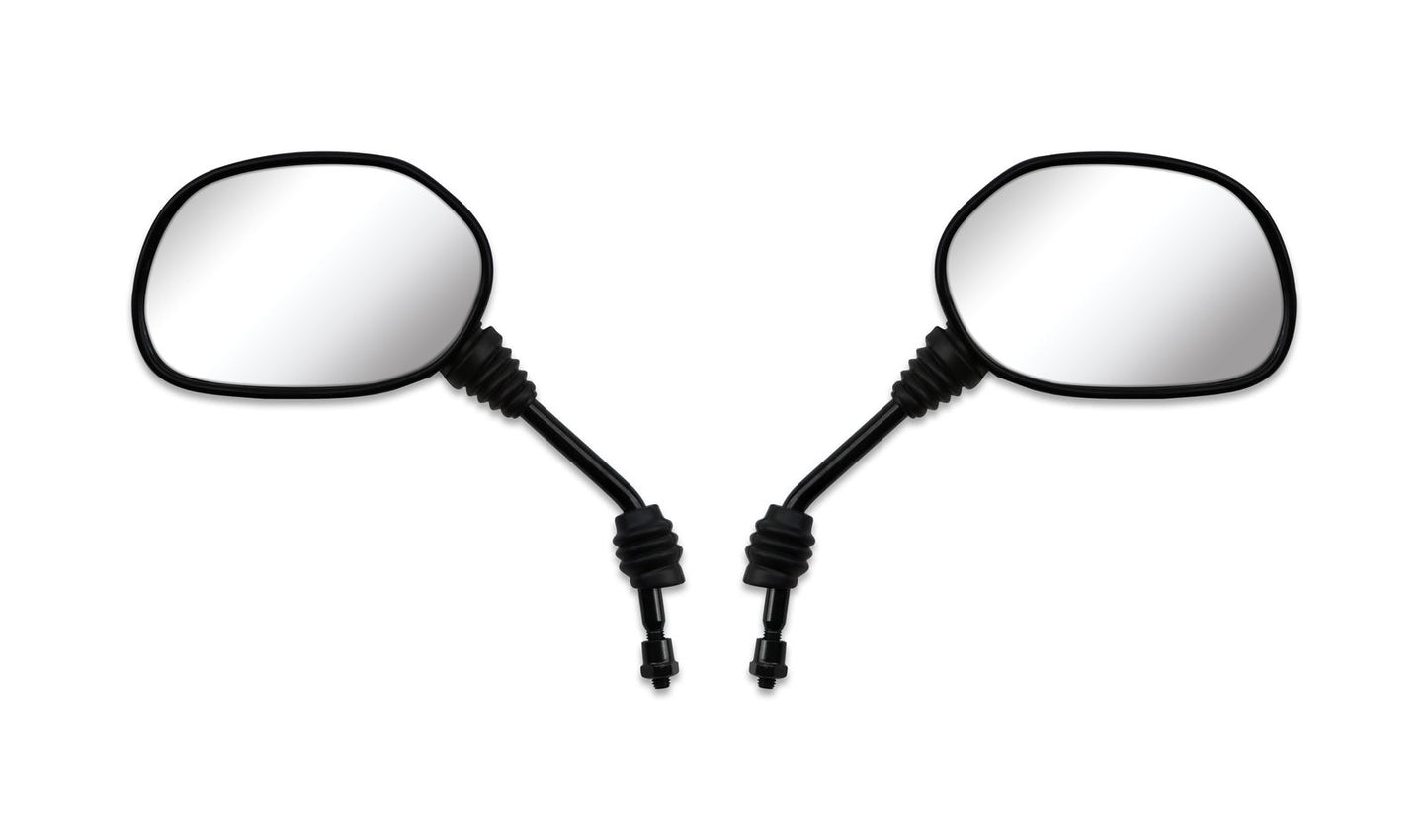 Mirror Left & Right 8mm Black Rounded to fit European Models & Early Honda CBR125