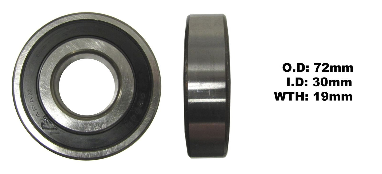 Koyo Bearing 6306-2RS-C3 (ID:30mm x OD:72mm x W:19mm)