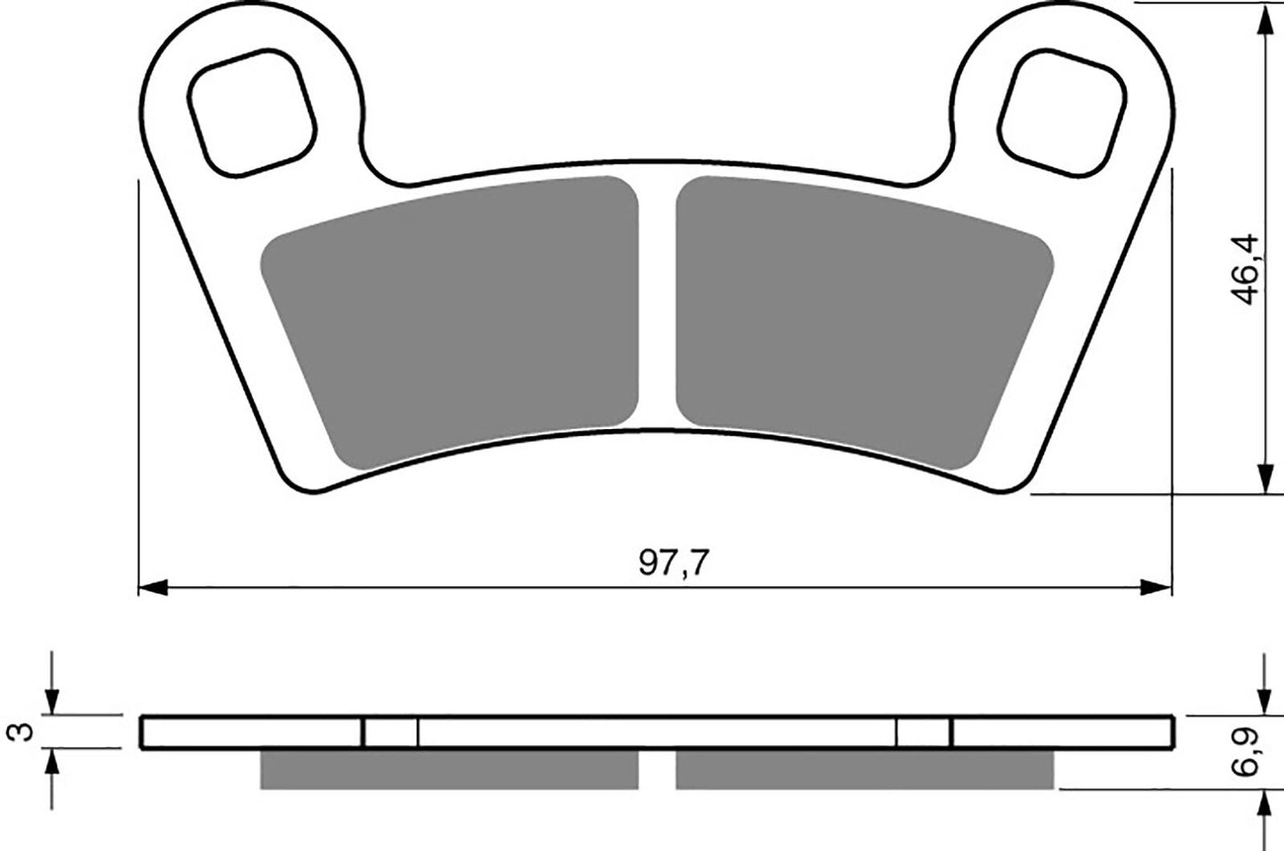 Goldfren Brake Pads AD343, FA456