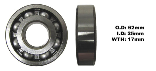 Bearing NTN 6305 C4 (I.D 25mm x O.D 62mm x W 17mm)