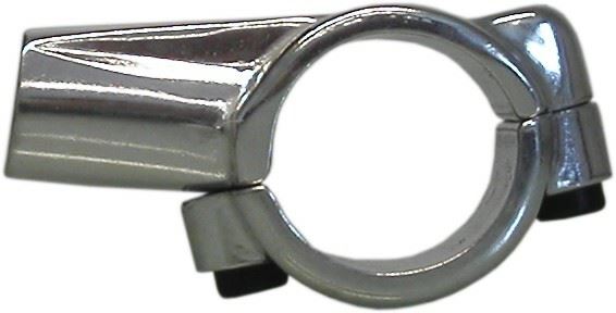 Mirror Clamp 10mm Silver Universal For 1'' Handlebars