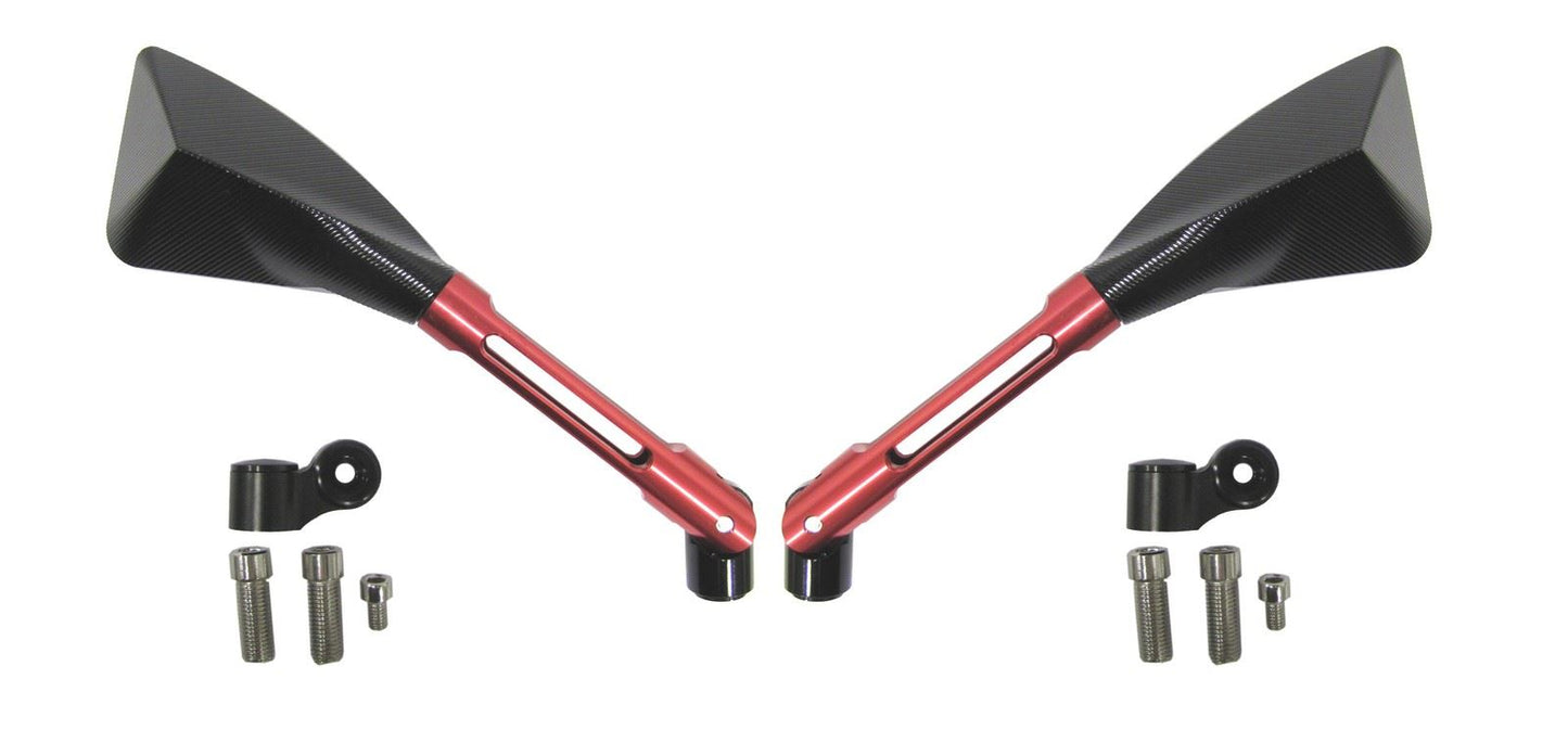 Mirrors CNC Prism with Black Head & Red Stem 8mm or 10m