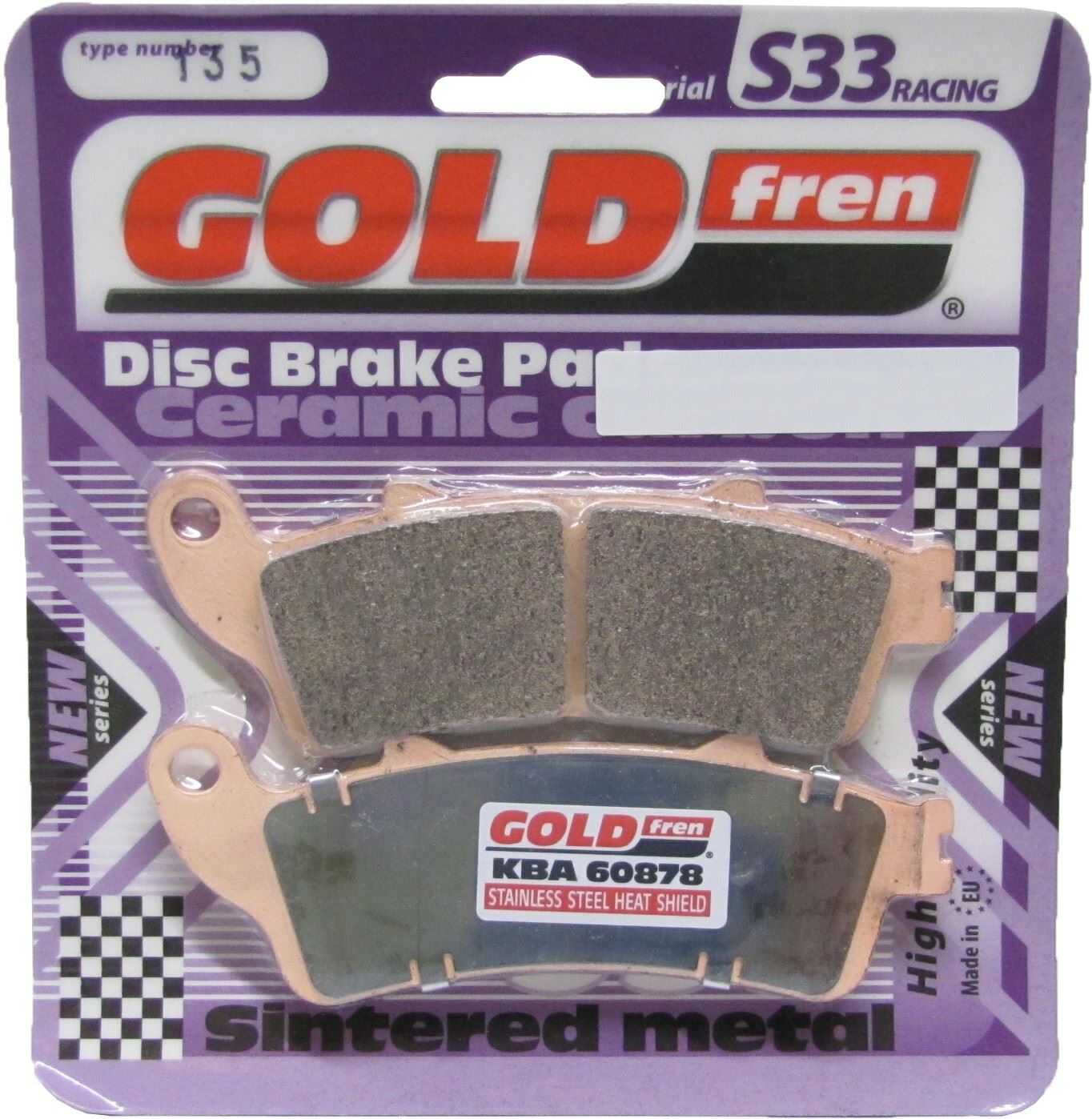 Goldfren Brake Pads S33-135, FA281, SBS722