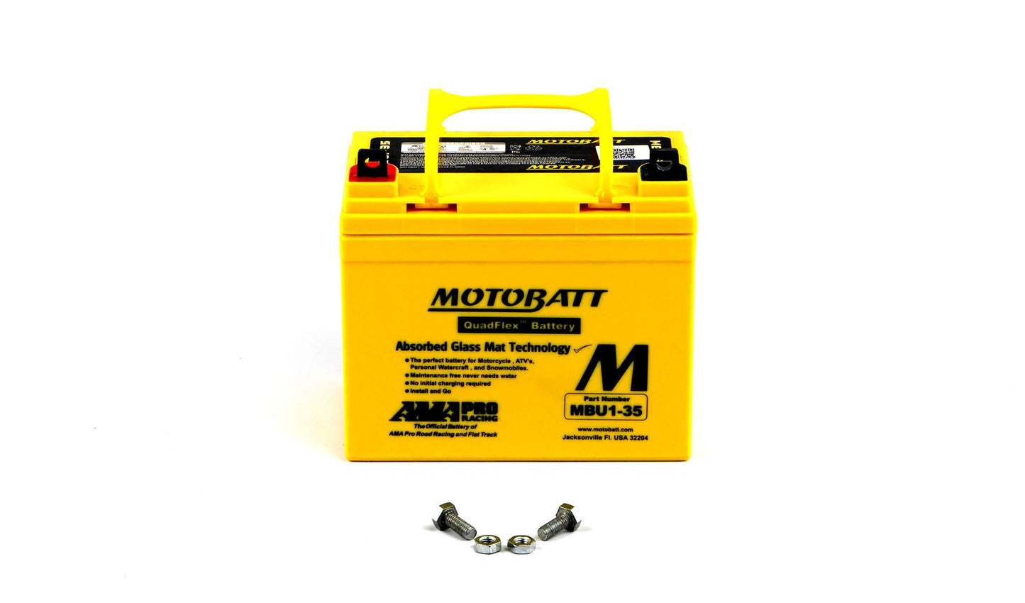 Motobatt Battery MBU1-35 12v 37.1Ah (20Hr) CCA:420A U1-7, U1-9, U1-32 L:195mm x H:180mm x W:130mm