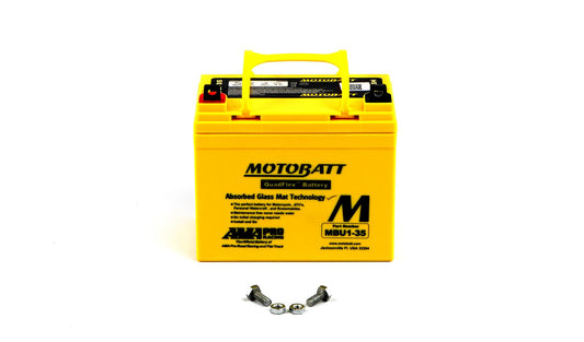 Motobatt Battery MBU1-35 12v 37.1Ah (20Hr) CCA:420A U1-7, U1-9, U1-32 L:195mm x H:180mm x W:130mm