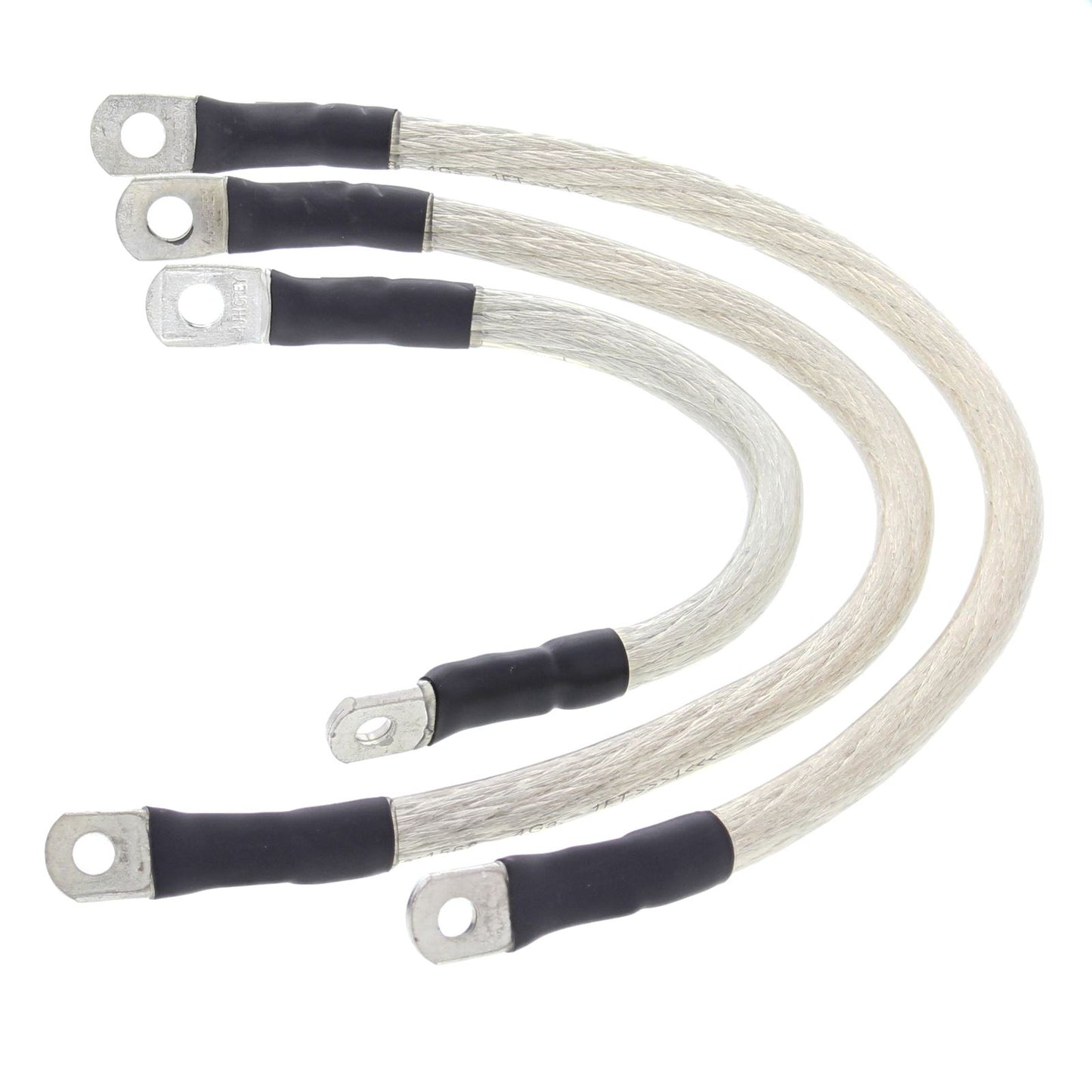 Battery Cable Kit Clear Harley FXD Super Glide 04-06, FXD Super Glide 07-09, FXDB Dyna Street Bob 07-09, FXDBI Dyna Street Bob (EFI) 2006, FXDC Super Glide Custom 2005, FXDC Super Glide Custom 07-09, FXDCI Super Glide Custom (EFI) 05-06, FXDF Dyn