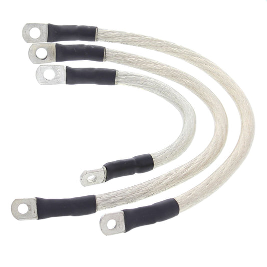 Battery Cable Kit Clear Harley FXD Super Glide 04-06, FXD Super Glide 07-09, FXDB Dyna Street Bob 07-09, FXDBI Dyna Street Bob (EFI) 2006, FXDC Super Glide Custom 2005, FXDC Super Glide Custom 07-09, FXDCI Super Glide Custom (EFI) 05-06, FXDF Dyn
