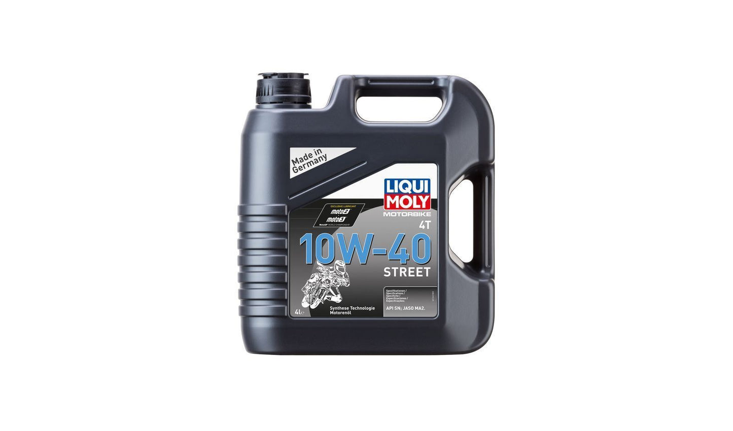 Liqui Moly 4T Motorbike 10w40 Street Synthetic Technology Oil  4 Litres
