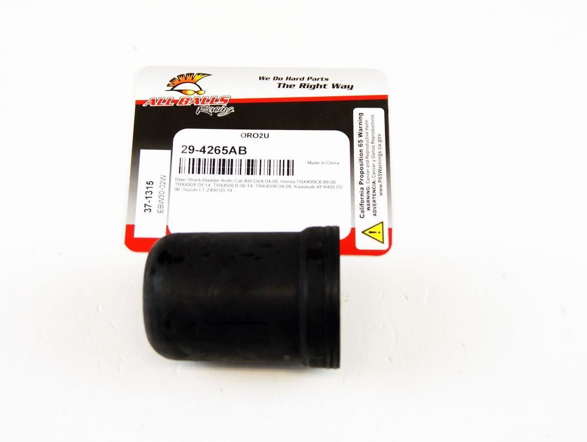Rear Shock Bladder Arctic Cat 400 DVX 04-05, 400 DVX 06-08, Honda TRX400EX 99-08, TRX400X 09-14, TRX450ER 06-14, TRX450R 04-09, Kawasaki KFX400 03-04, KFX400 05-06, Suzuki LT-Z400 03-05, LT-Z400 06-07, LT-Z400 08-09, LT-Z400 12-14