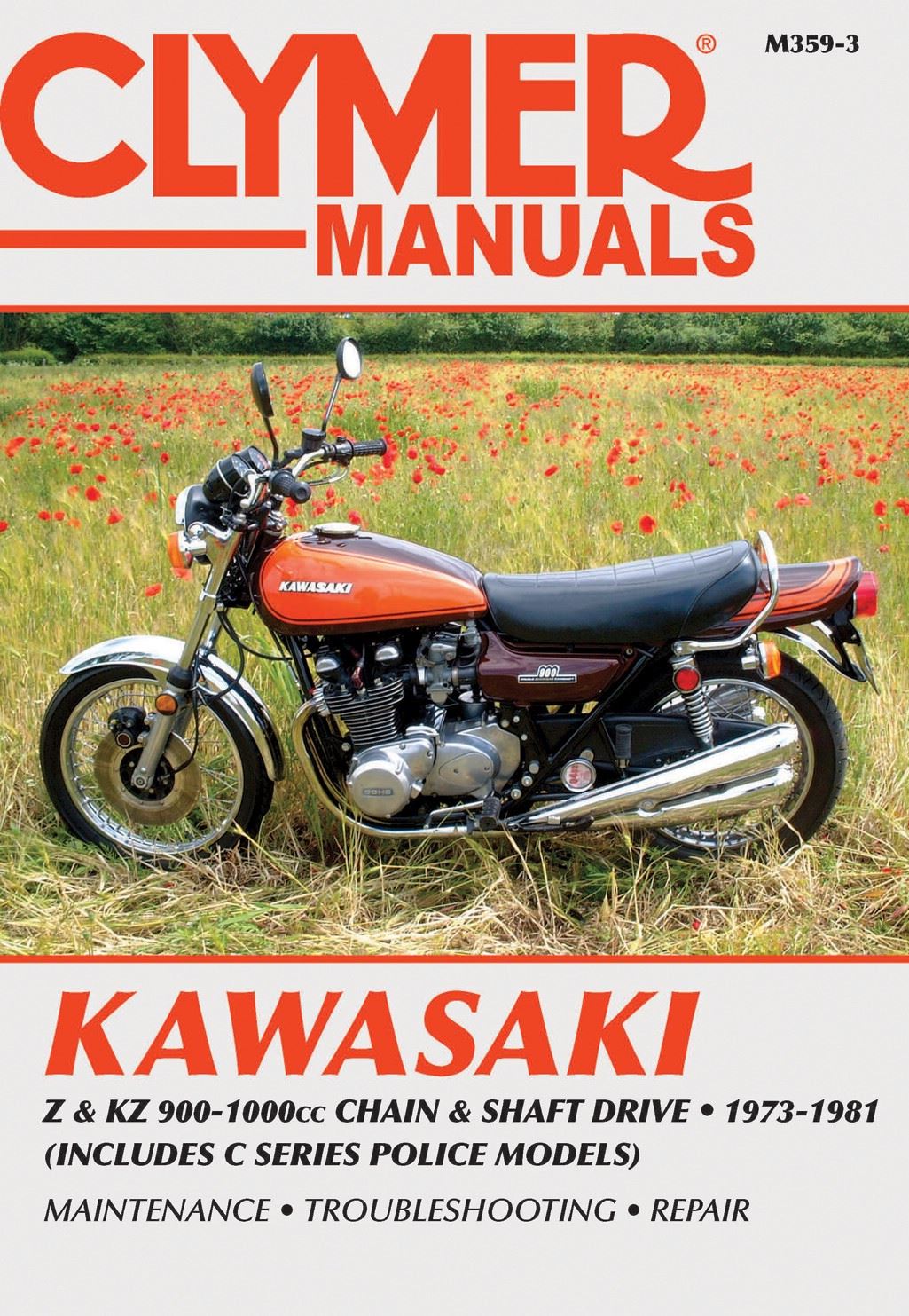 Clymer Manual For Kawasaki Z & KZ900-1000cc Chain & Shaft Drive 73-81
