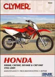 Clymer Manual For Honda XR80R, CRF80F, XR100R & CRF100F 92-09