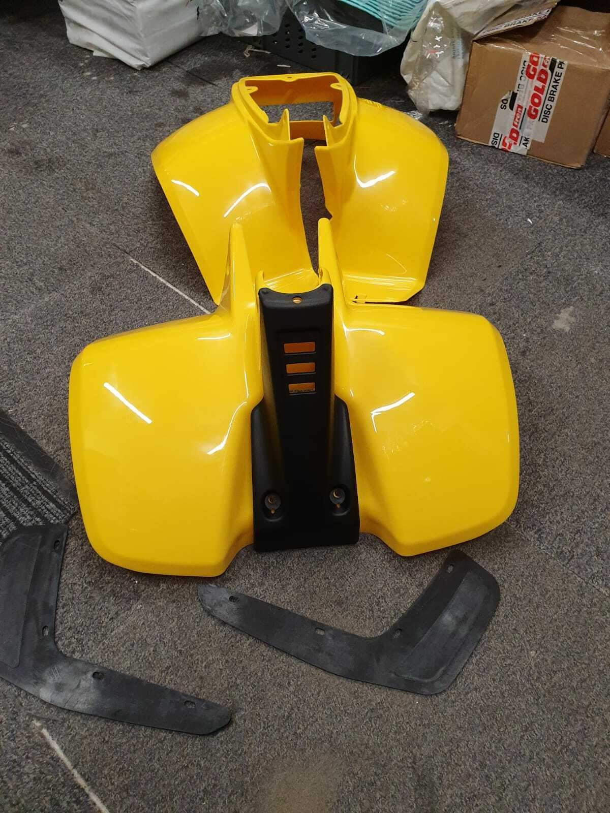 Plastics Set For Suzuki LT50 Yellow Front, Rear Fender Bodywork Panels Mud Flaps