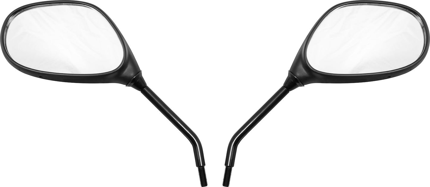 Mirrors 8mm Black Rectangle  L & R Honda NSC110 Vision