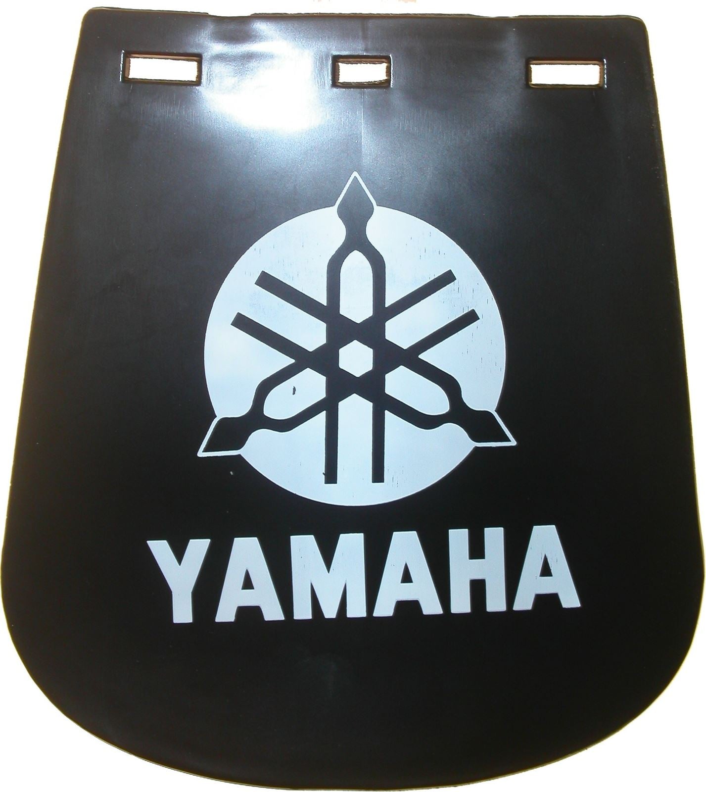 Yamaha Small Mudflap Mud Flap 120mm x 165mm Project Builds Retro Black Logo Each