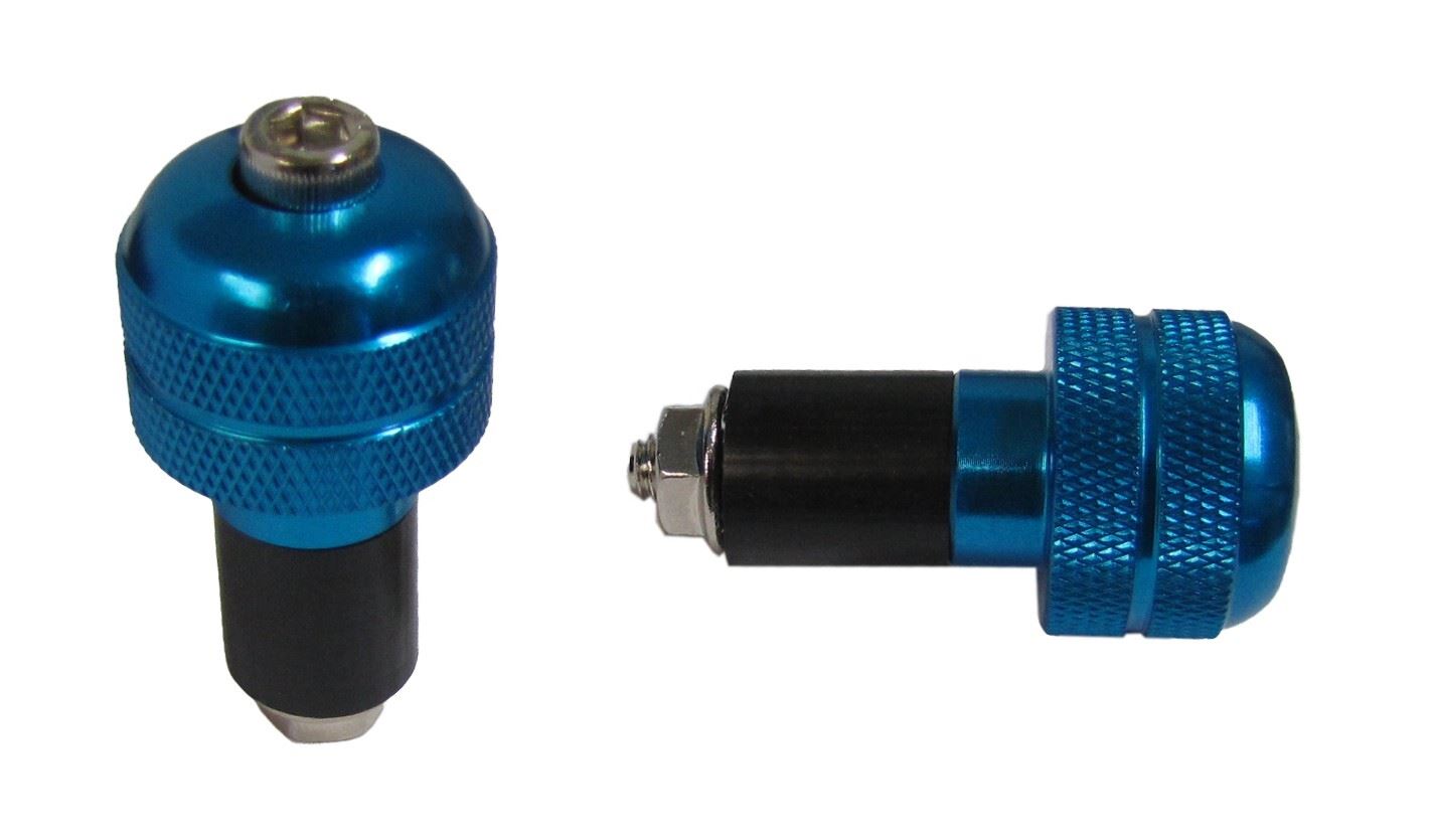 Handlebar Bar End Weight Universal Blue (Pair) 7/8"