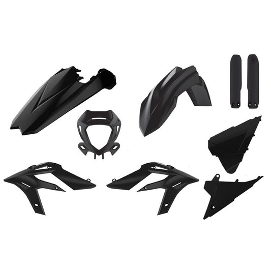 POLISPORT PLASTIC KIT + FORK GUARDS BETA X-TRAINER 250-300 2015-2019, BLACK