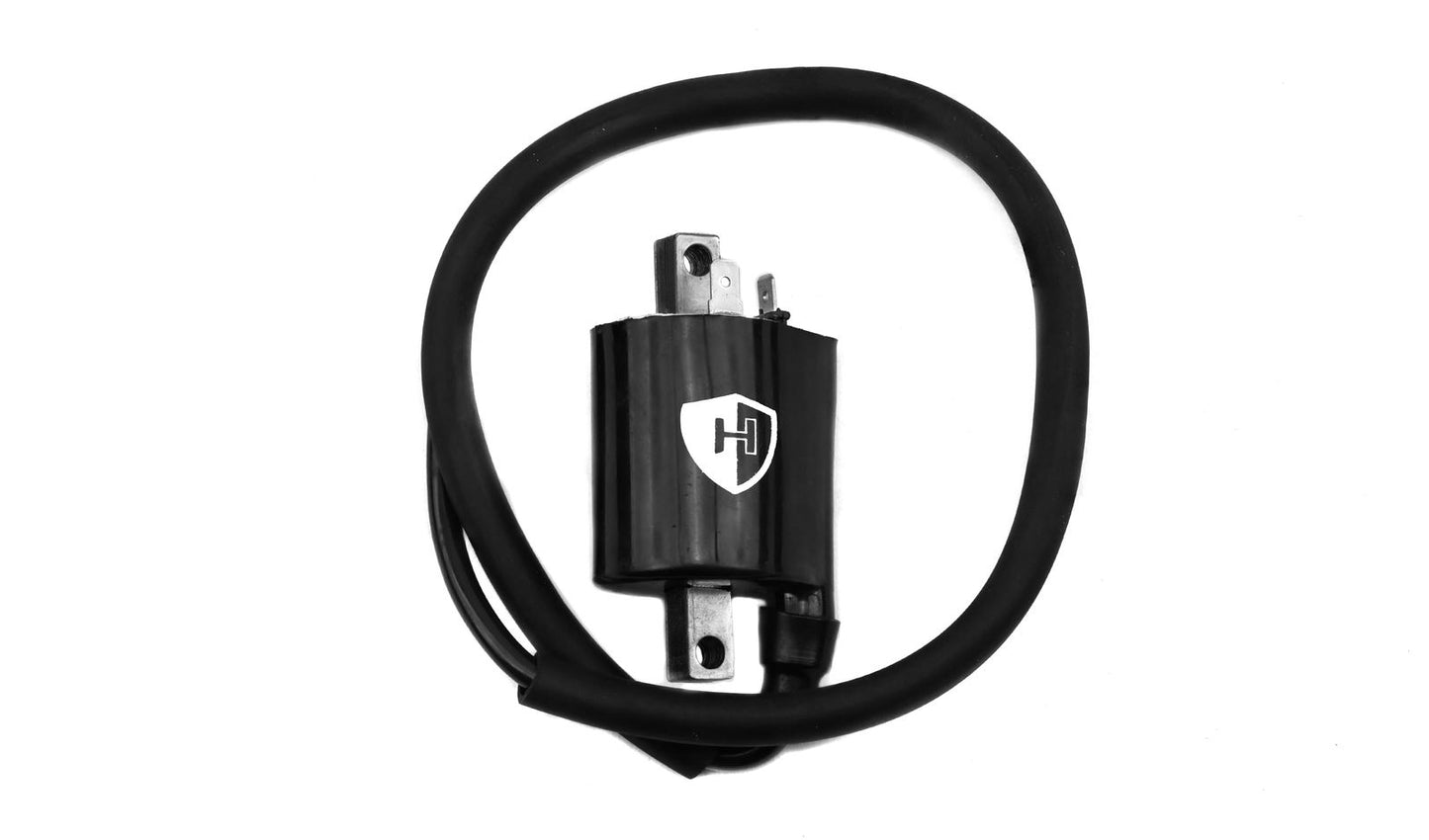 Ignition Coil 12v CDI Single Lead 2 Terminals At 6 & 9 (80mm Centres) (P:1.46Oh, S: 10.67KOh)