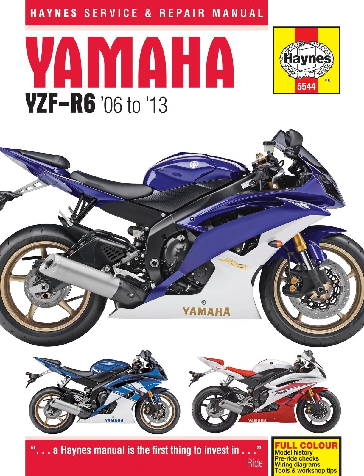 Haynes Manual Yamaha YZF-R6 06-13