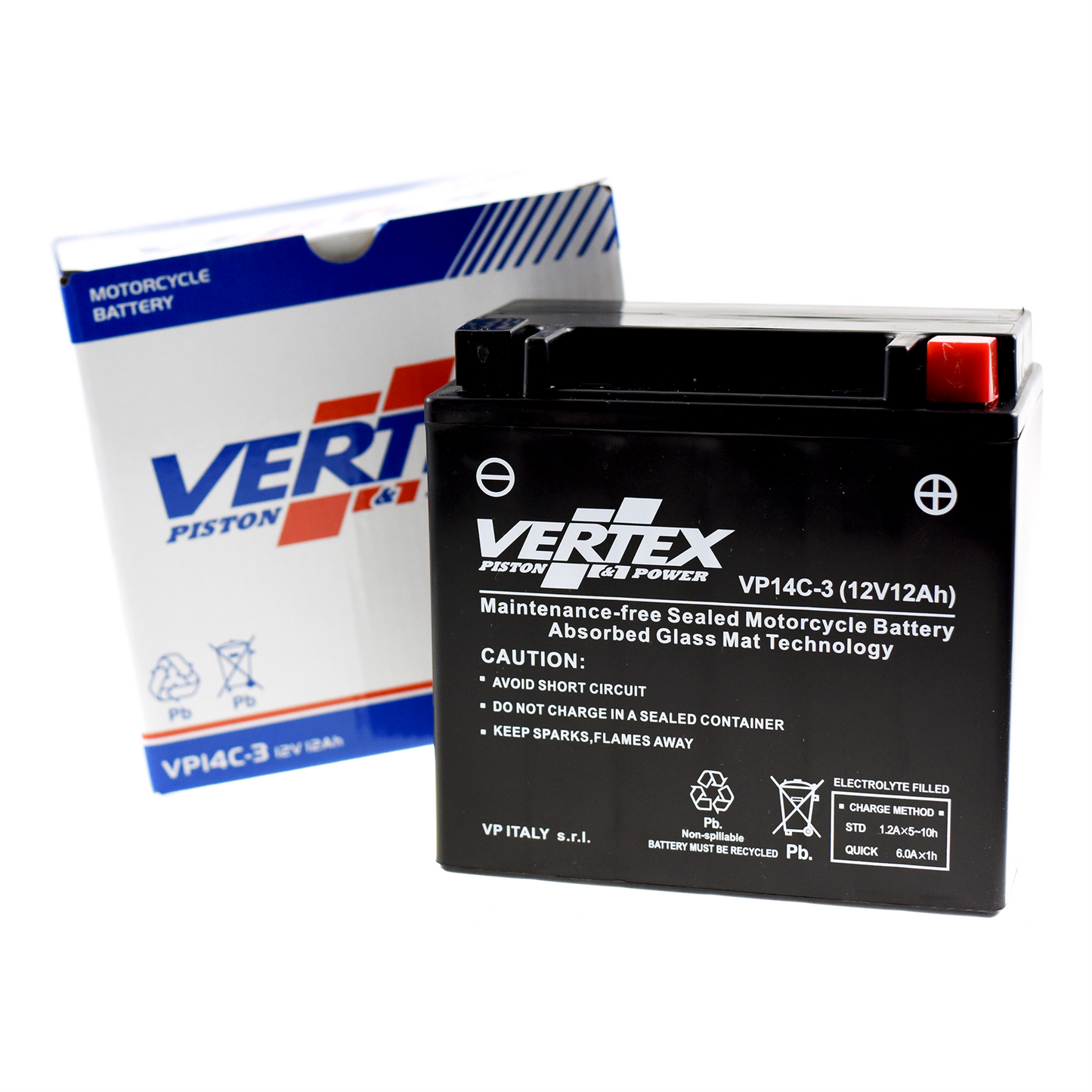 Vertex VP14C-3 Replaces ctx14-lbs (L149 x W87 x H143)