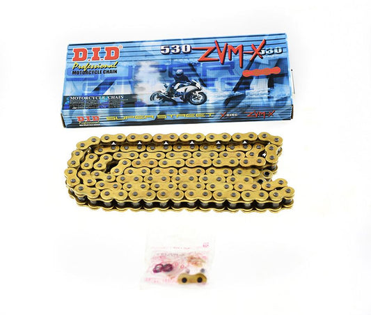 Chain DID 530ZVM-118 X-Ring Heavy Duty(Gold)