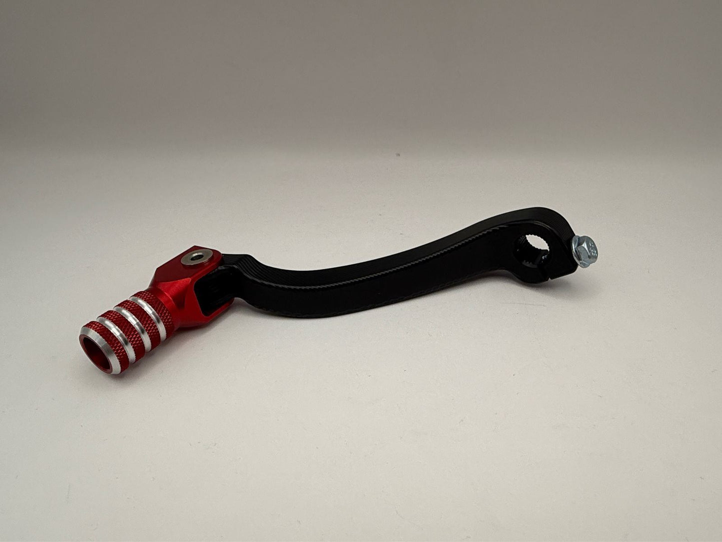 Gear Lever Billet Aluminum Red Tip fits Honda CRF250R 10-17, CRF450R 09-16, CR125 87-07, Yamaha YZ250F 14-18, YZ450F 14-18, YZ250FX 15-18, WR250F 15-18