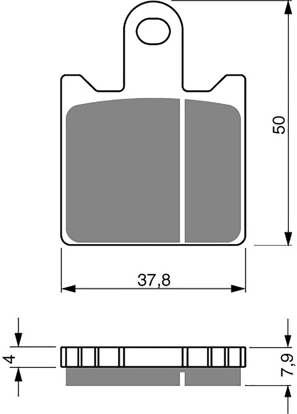 Goldfren Brake Pads S33-249, FA417/4, VD354, SBS838, DP694