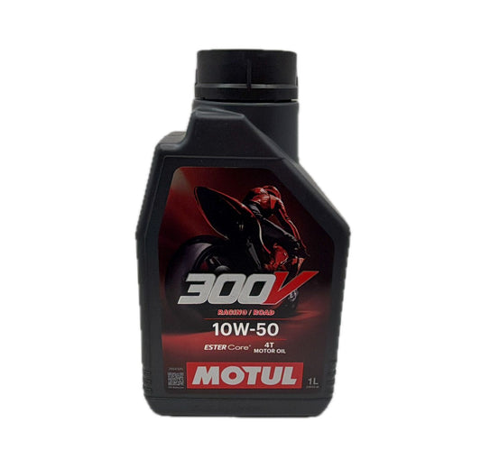 1 Litre Motul 300V² Factory Line 10w50 4T 100% Synthetic Organic Base