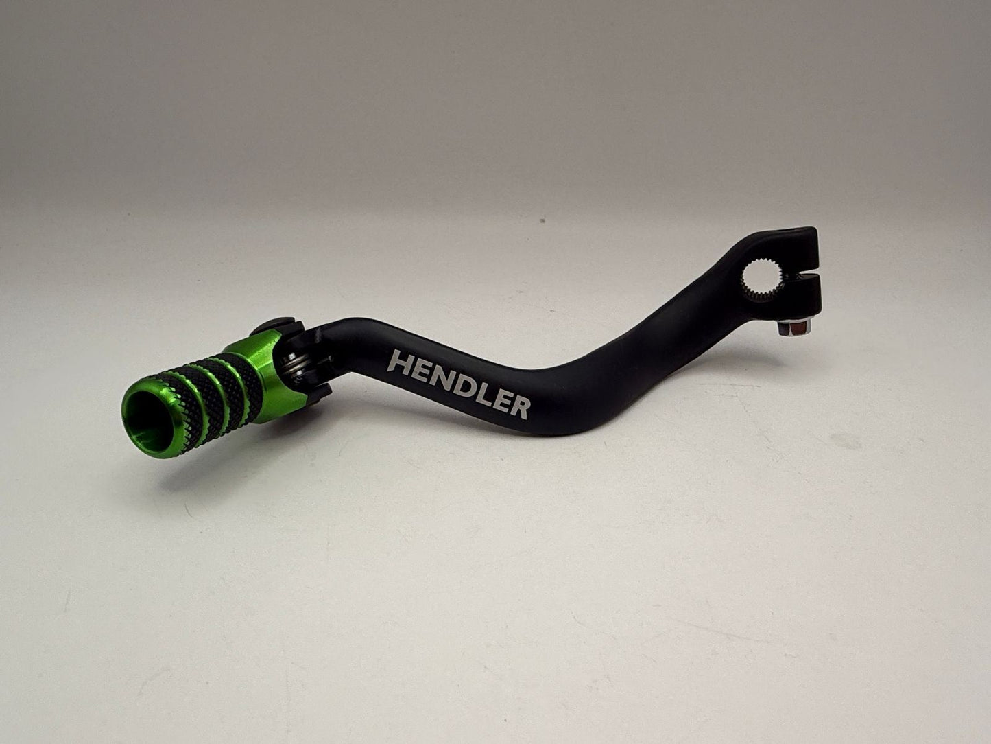 Gear Lever Alloy Black with Green Tip Kawasaki KX125 88-93