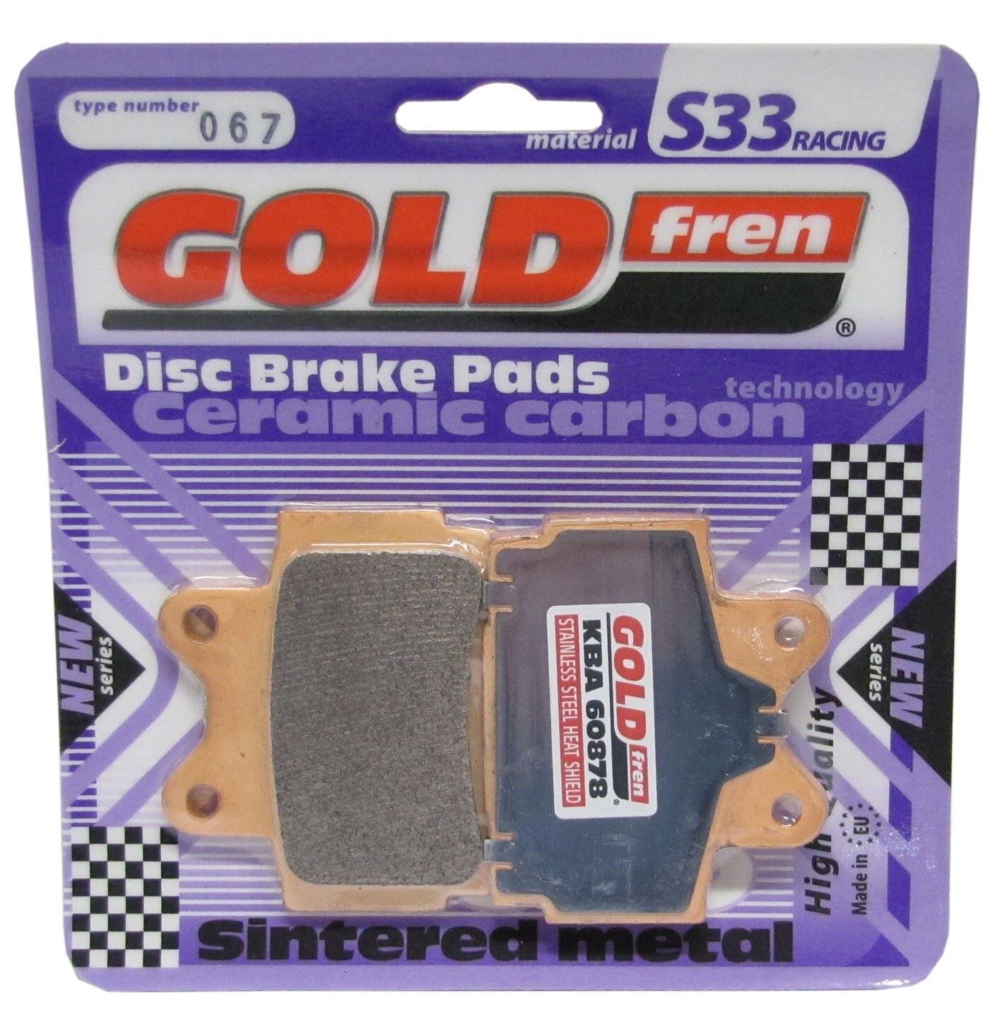 Goldfren Brake Pads S33-067, VD240, FA104, FDB386/R, SBS570