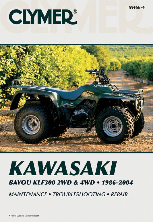 Clymer Manual For Kawasaki Bayou KLF300 2WD & 4WD 86-04