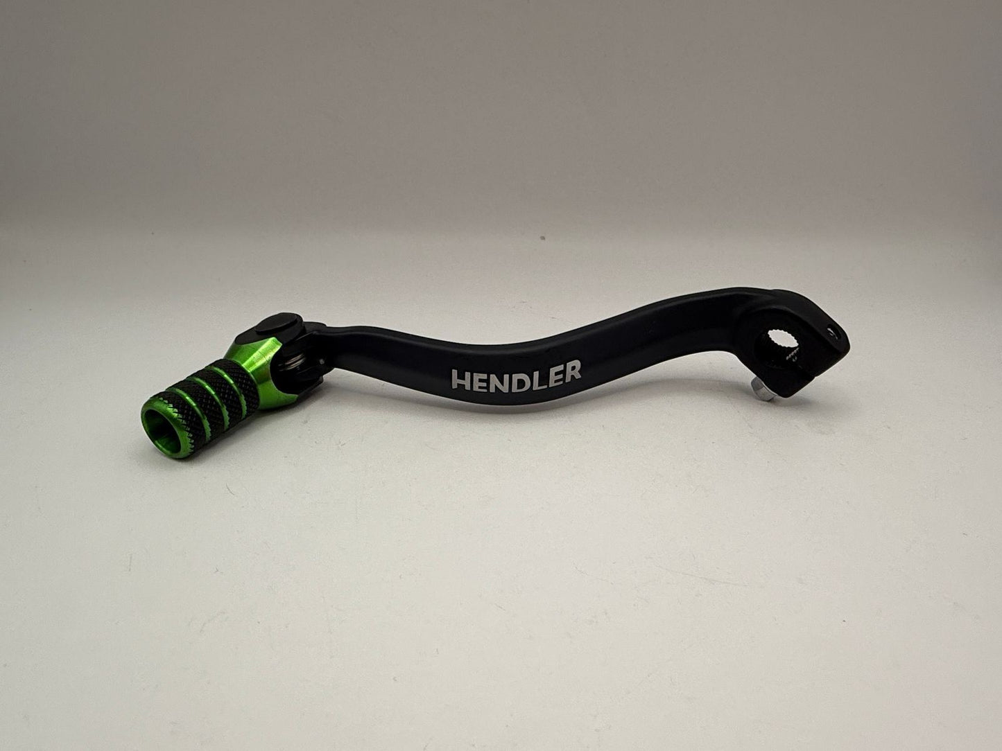 Gear Lever Alloy Black with Green Tip Kawasaki KX80 81-00, KX85 01-20, KX125 83-93, KX250 83-93