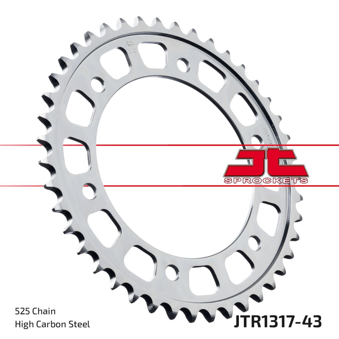 JTR1317.43 REAR SPROCKET 43 TOOTH PITCH 5