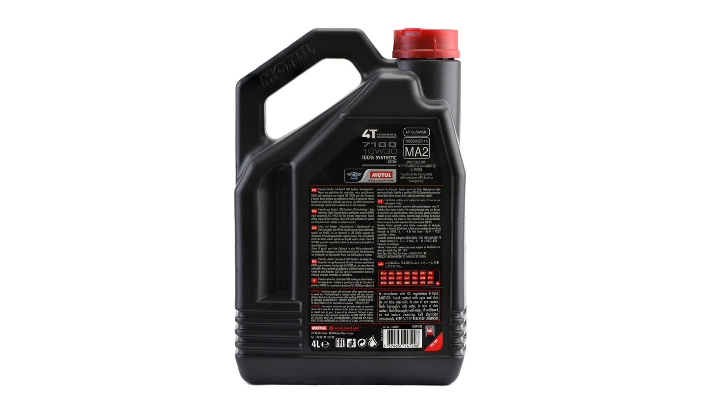 Motul 7100 10w30 4T 100% Synthetic 4 Litre