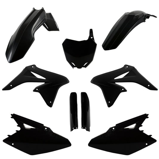 POLISPORT PLASTIC KIT + FORK GUARDS SUZUKI RM-Z250 2010-2018, BLACK