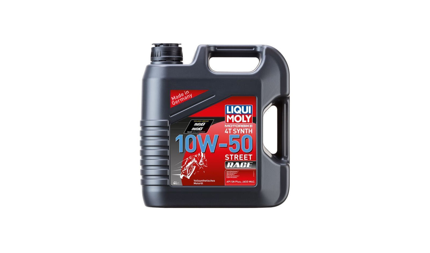 Liqui Moly 4T Motorbike Race 10w50 Street Fully Synthetic Oil  4 Litres