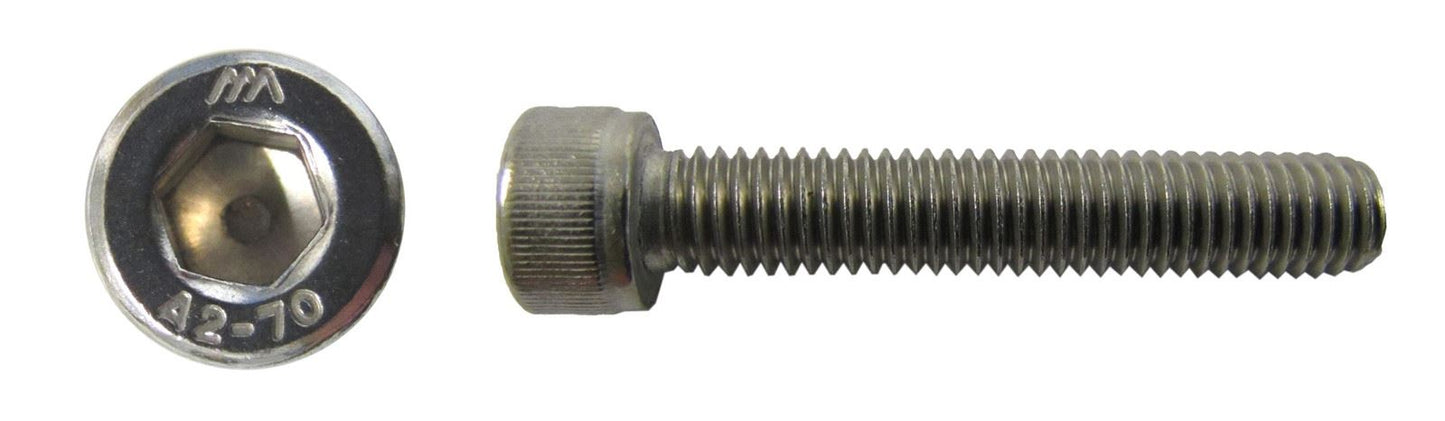 Screws Allen Stainless Steel 8mm x 20mm(Pitch 1.25mm) (Per 20)