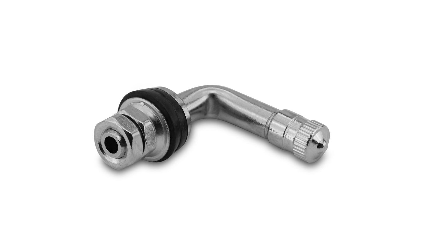 Tubeless Valve 8mm with 90' Bend with Locking Nuts Inside