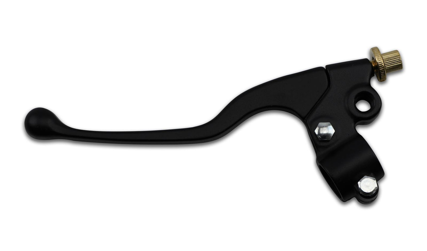 Lever Assembly Left Hand Black with Mirror Boss as Yamaha Early RD Models