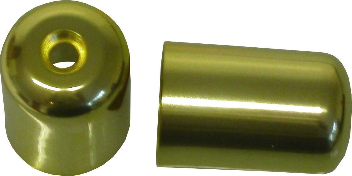 Handlebar Bar End Cover Gold For Suzuki GS500E GSX750F RF900R GSXR1100 (Pair)