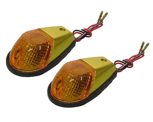 Complete Indicator Fairing Small Gold with Amber Lens