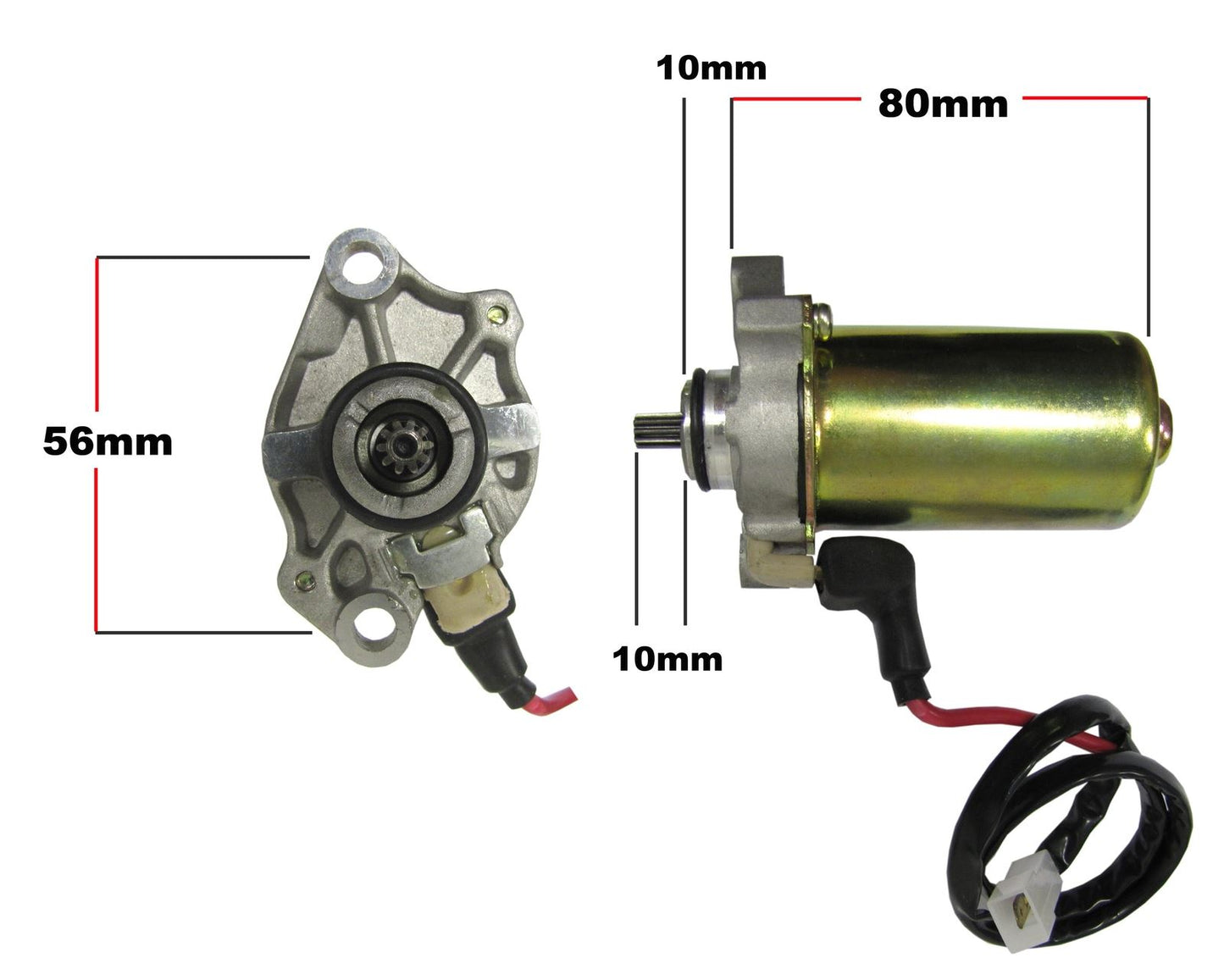 Starter Motor Aprillia, Derbi, Piaggio, Gilera(10 splines)