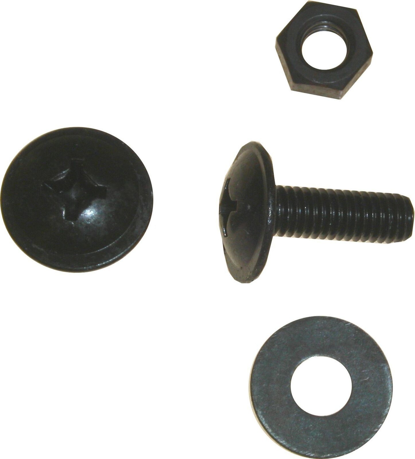 Screws Fairing 6mm x 18mm,Head 14mm Black(Pitch 1.00mm) Per 10