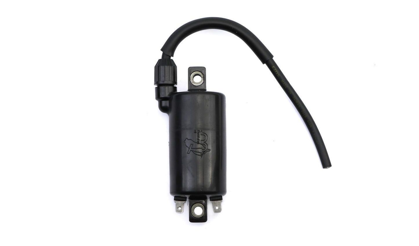 Ignition Coil 12v CDI Single Lead 2 Terminals Kawasaki (100mm Centres) (P: 2.50Oh, S: 11.81KOh)